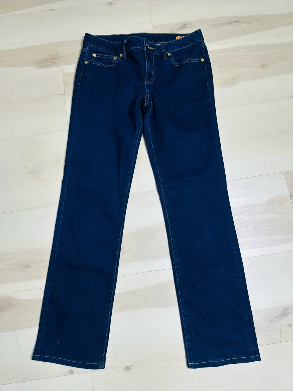 Tory Burch Straight-Leg Jeans dark wash sz 28 Casual five-pocket